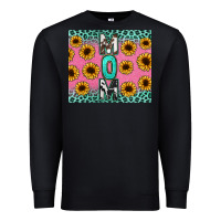 Black Mom sunflower glitter Premium Sweatshirt - CowGirlArtShop