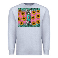 Heather Grey Mom sunflower glitter Premium Sweatshirt - CowGirlArtShop