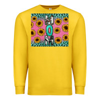 Lemon Mom sunflower glitter Premium Sweatshirt - CowGirlArtShop