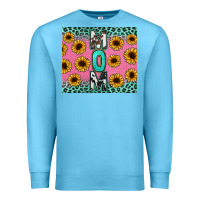 Ocean Blue Mom sunflower glitter Premium Sweatshirt - CowGirlArtShop