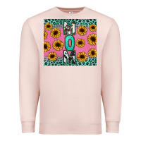 Pale Pink Mom sunflower glitter Premium Sweatshirt - CowGirlArtShop