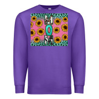 Purple Mom sunflower glitter Premium Sweatshirt - CowGirlArtShop