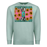 Seafoam Mom sunflower glitter Premium Sweatshirt - CowGirlArtShop