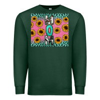 Sports Green Mom sunflower glitter Premium Sweatshirt - CowGirlArtShop