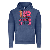 Vintage Denim 100 days sprinkled with fun Vintage Hoodie - MaliasSmallBusiness