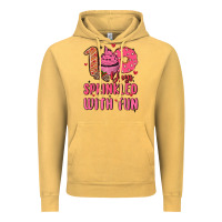 Vintage Mustard 100 days sprinkled with fun Vintage Hoodie - MaliasSmallBusiness