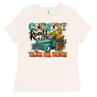 Bone country roads take me home vintage truck Ladies Tee - Jasminsmagicworld