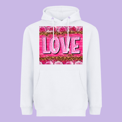 Love Valentine's Day Tumbler Heavyweight Hoodie Designed By Howdyjamesfarm