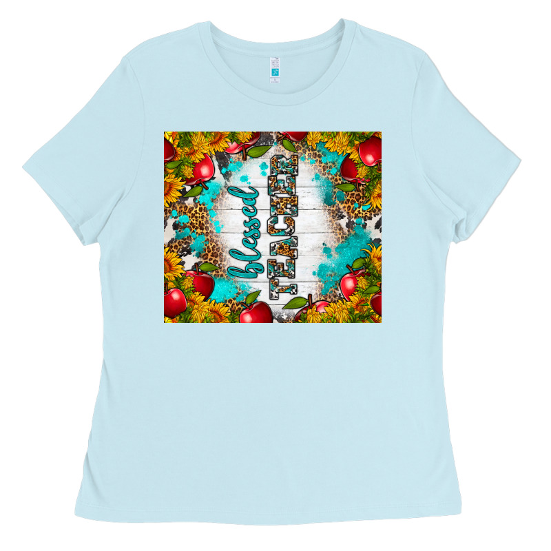 Blessed Teacher Tumbler Ladies Tee by BundleAndBundleShop | Teevron