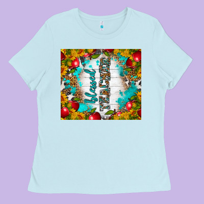 Blessed Teacher Tumbler Ladies Tee Designed By Bundleandbundleshop