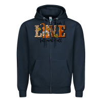 Navy I Think I Love Fall Most of All Zipper Hoodie - texasbilliewilder