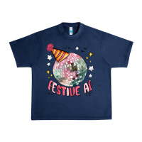 Navy festive af Urban Heavy Tee - MaliasSmallBusiness