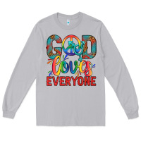 Moon Dust Lgbtq God Loves Everyone With Unicorn Long Sleeve Tee - BundleAndBundleShop