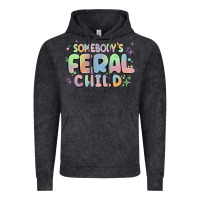 Vintage Black somebody's feral child Vintage Hoodie - MaliasSmallBusiness