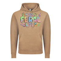 Vintage Coffee somebody's feral child Vintage Hoodie - MaliasSmallBusiness