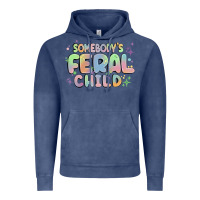 Vintage Denim somebody's feral child Vintage Hoodie - MaliasSmallBusiness