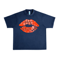 Navy basketball lips Urban Heavy Tee - AdoDesignShop