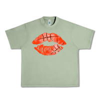 Oil Green basketball lips Urban Heavy Tee - AdoDesignShop