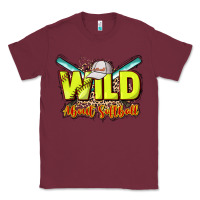 Burgundy wild about softball Classic Tee - NancyCooperArtShop