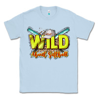 Dusty Blue wild about softball Classic Tee - NancyCooperArtShop