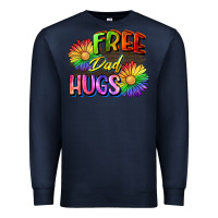 Navy Free dad hugs Premium Sweatshirt - CowGirlArtShop