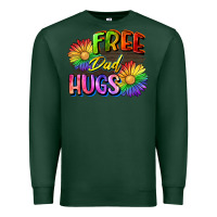 Sports Green Free dad hugs Premium Sweatshirt - CowGirlArtShop