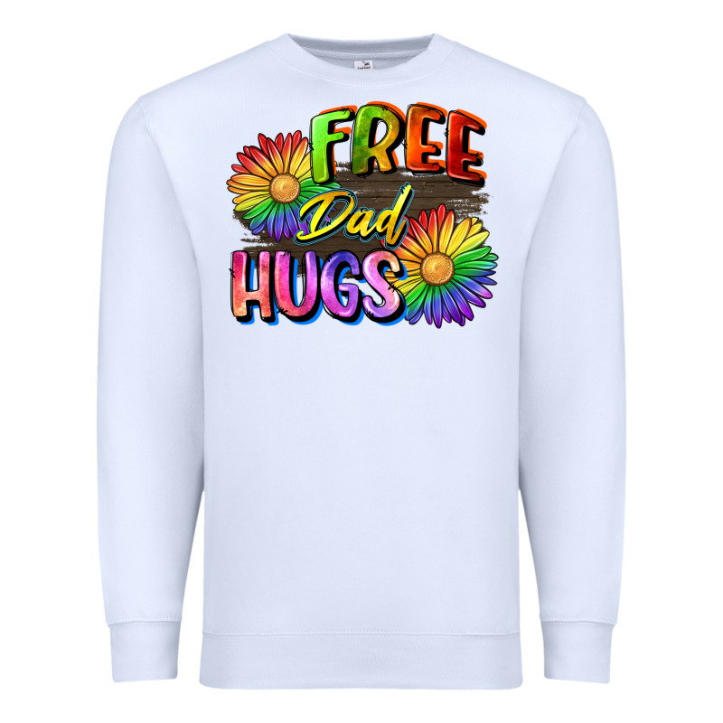 Free Dad Hugs Premium Sweatshirt by CowGirlArtShop | Teevron