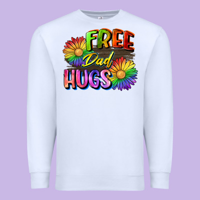 Free Dad Hugs Premium Sweatshirt Designed By Cowgirlartshop