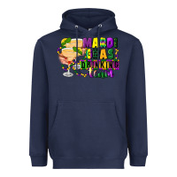 Navy mardi gras drinking team margaritas Heavyweight Hoodie - CowGirlArtShop