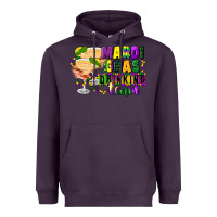 Plum mardi gras drinking team margaritas Heavyweight Hoodie - CowGirlArtShop