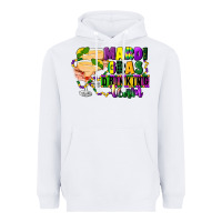 White mardi gras drinking team margaritas Heavyweight Hoodie - CowGirlArtShop