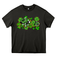 Asphalt cowhide and leopard shamrocks Heavy Core Tee - AdoDesignShop