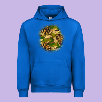 Camouflage And Leopard Patch Urban Hoodie Designed By Bundleandbundleshop