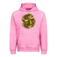 Fuchsia Pink camouflage and leopard patch Urban Hoodie - BundleAndBundleShop