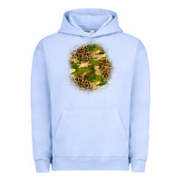 Pigment Grape Ice camouflage and leopard patch Urban Hoodie - BundleAndBundleShop