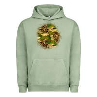 Pigment Oil Green camouflage and leopard patch Urban Hoodie - BundleAndBundleShop