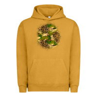 Pigment Peanut Butter camouflage and leopard patch Urban Hoodie - BundleAndBundleShop