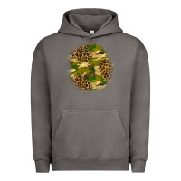 Pigment Tornado camouflage and leopard patch Urban Hoodie - BundleAndBundleShop