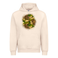 Sandshell camouflage and leopard patch Urban Hoodie - BundleAndBundleShop
