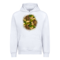 White camouflage and leopard patch Urban Hoodie - BundleAndBundleShop