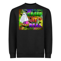 Black creep it real Heavyweight Sweatshirt - BundleAndBundleShop