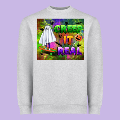 Creep It Real Heavyweight Sweatshirt Designed By Bundleandbundleshop