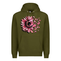 Army Green cancer sunflower Premium Hoodie - CowGirlArtShop