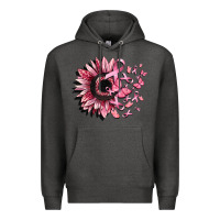 Charcoal Heather cancer sunflower Premium Hoodie - CowGirlArtShop