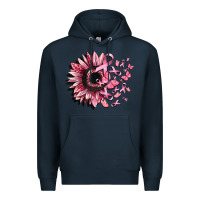 Navy cancer sunflower Premium Hoodie - CowGirlArtShop