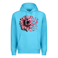 Ocean Blue cancer sunflower Premium Hoodie - CowGirlArtShop