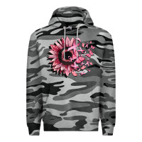 Slate Camo cancer sunflower Premium Hoodie - CowGirlArtShop