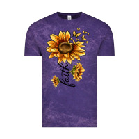 Cloud Purple faith sunflower Vintage Tee - MaliasSmallBusiness