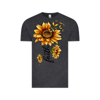 Vintage Black faith sunflower Vintage Tee - MaliasSmallBusiness