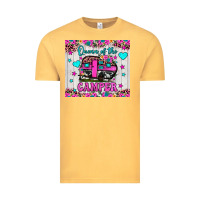 Vintage Mustard queen of the camper Vintage Tee - JahusDesignShop